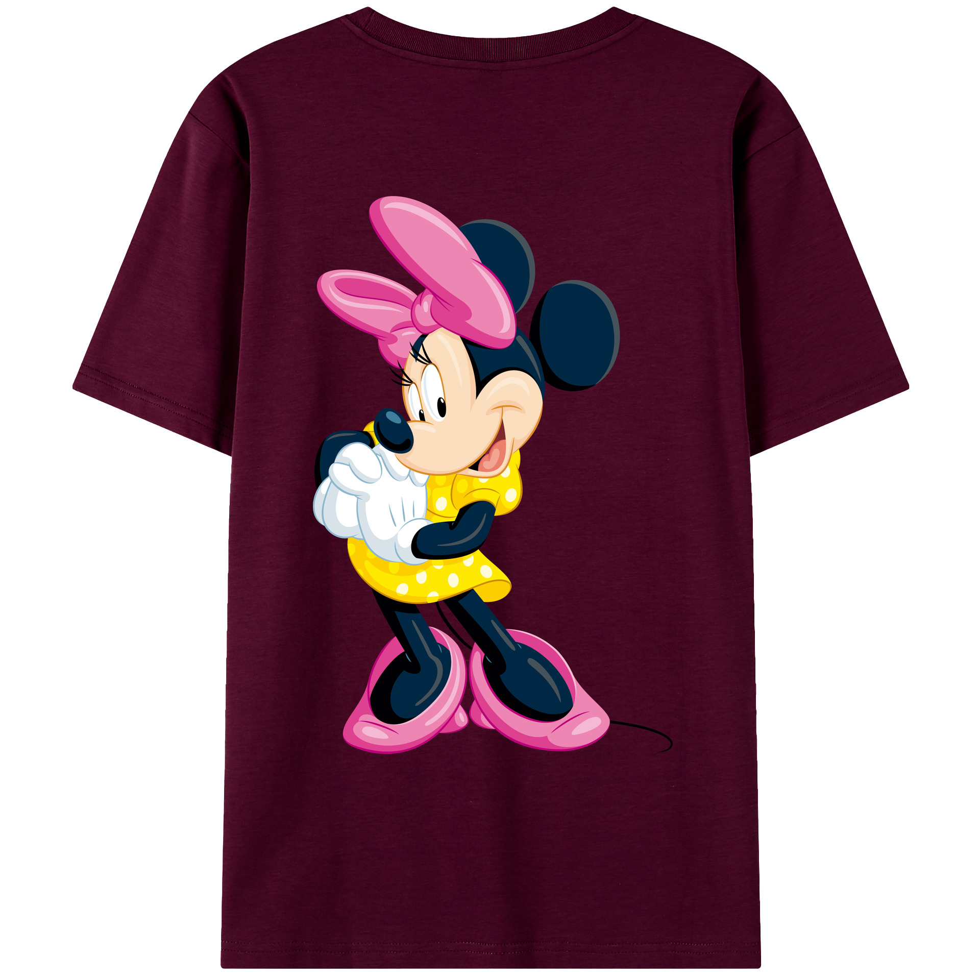 （画像用） ミッキーマウス Mickey Mouse レディース半袖Tシャツ(バックプリント)